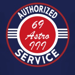 Authorized Service 1969 Chevy Astro III Dark T Shirt