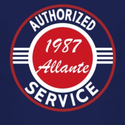 Authorized Service 1987 Cadillac Allante Dark T Shirt