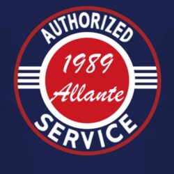 Authorized Service 1989 Cadillac Allante Dark T Shirt