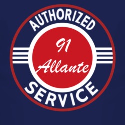 Authorized Service 1991 Cadillac Allante Dark T Shirt