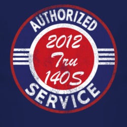 Authorized Service 2012 Chevy Tru 140S Distressed Look Dark T Shirt
