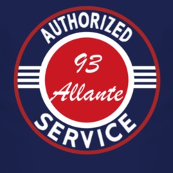Authorized Service 1993 Cadillac Allante Dark T Shirt