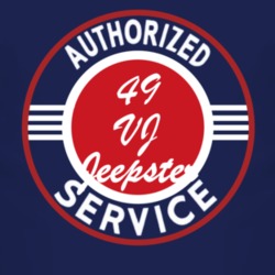 Authorized Service 1949 Willys VJ Jeepster Dark T Shirt