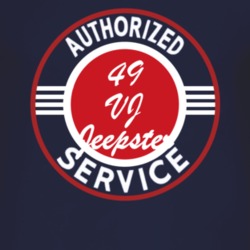 Authorized Service 1949 Willys VJ Jeepster Dark T Shirt