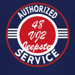 Authorized Service 1948 Willys VJ2 Jeepster Dark T Shirt
