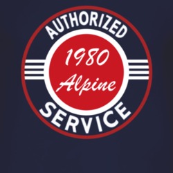 Authorized Service 1980 Chrysler Alpine Dark T Shirt