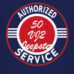 Authorized Service 1950 Willys VJ2 Jeepster Dark T Shirt
