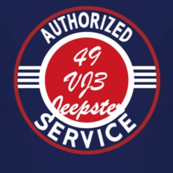 Authorized Service 1949 Willys VJ3 Jeepster Dark T Shirt