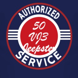 Authorized Service 1950 Willys VJ3 Jeepster Dark T Shirt