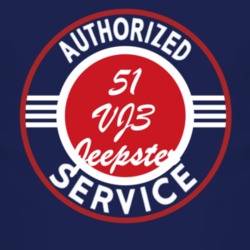 Authorized Service 1951 Willys VJ3 Jeepster Dark T Shirt