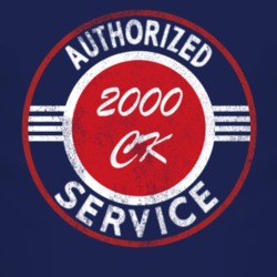 Authorized Service 2000 Chevy CK Distressed Look Dark T Shirt