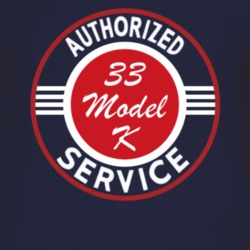 Authorized Service 1933 Lincoln Model K Dark T Shirt