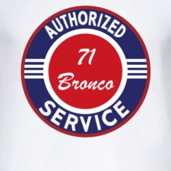 Authorized Service 1971 Bronco T Shirt