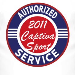 Authorized Service 2011 Chevy Captiva Sport T Shirt