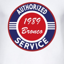Authorized Service 1989 Bronco T Shirt