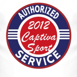 Authorized Service 2012 Chevy Captiva Sport T Shirt