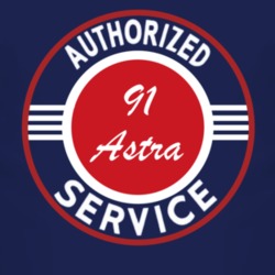 Authorized Service 1991 Chevy Astra Dark T Shirt