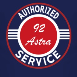 Authorized Service 1992 Chevy Astra Dark T Shirt