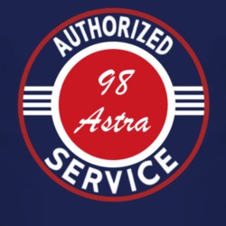 Authorized Service 1998 Chevy Astra Dark T Shirt