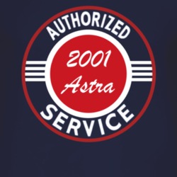 Authorized Service 2001 Chevy Astra Dark T Shirt