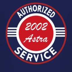Authorized Service 2002 Chevy Astra Dark T Shirt