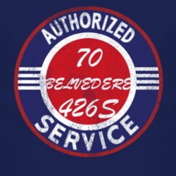 Authorized Service 1970 PLYMOUTH BELVEDERE 426S Distressed Look Dark T