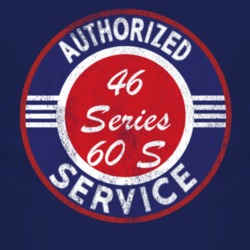 Authorized Service 1946 Cadillac Series 60 S Distressed Look Dark T Sh