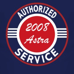 Authorized Service 2008 Chevy Astra Dark T Shirt