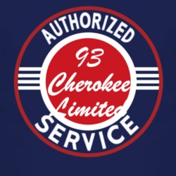 Authorized Service 1993 Grand Cherokee Limited Dark T Shirt