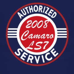 Authorized Service 2008 Chevy Camaro LS7 Dark T Shirt