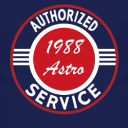 Authorized Service 1988 Chevy Astro Dark T Shirt