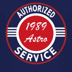 Authorized Service 1989 Chevy Astro Dark T Shirt