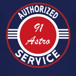Authorized Service 1991 Chevy Astro Dark T Shirt