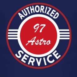 Authorized Service 1997 Chevy Astro Dark T Shirt