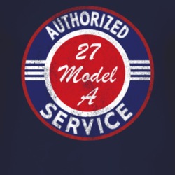 Authorized Service 1927 Model A Distressed Look Dark T Shirt