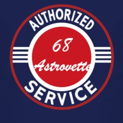 Authorized Service 1968 Chevy Astrovette Dark T Shirt