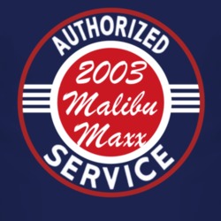 Authorized Service 2003 Chevy Malibu Maxx Dark T Shirt