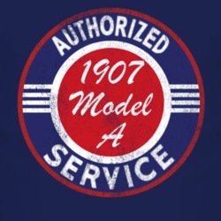 Authorized Service 1907 Oldsmobile Model A Distressed Look Dark T Shir