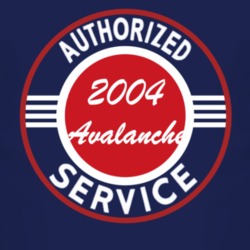 Authorized Service 2004 Chevy Avalanche Dark T Shirt