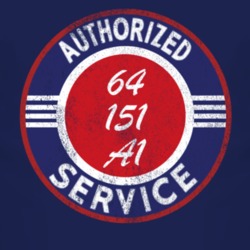 Authorized Service 1964 M 151 A1 Distressed Look Dark T Shirt