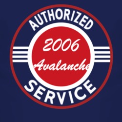 Authorized Service 2006 Chevy Avalanche Dark T Shirt