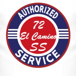 Authorized Service 1972 CHEVROLET EL CAMINO SS T Shirt