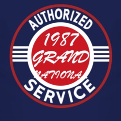 Authorized Service 1987 BUICK GRAND NATIONAL Dark T Shirt