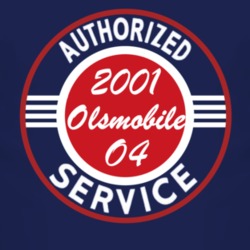 Authorized Service 2001 Oldsmobile Olsmobile O4 Dark T Shirt