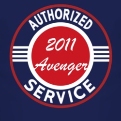 Authorized Service 2011 Dodge Avenger Dark T Shirt