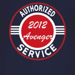 Authorized Service 2012 Dodge Avenger Dark T Shirt