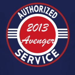 Authorized Service 2013 Dodge Avenger Dark T Shirt