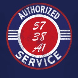 Authorized Service 1957 M 38 A1 Distressed Look Dark T Shirt