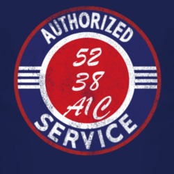 Authorized Service 1952 M 38 A1C Distressed Look Dark T Shirt