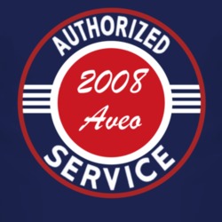 Authorized Service 2008 Chevy Aveo Dark T Shirt